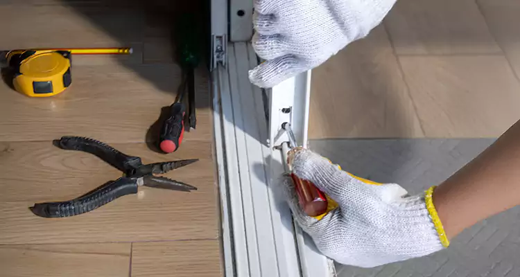 Backyard Sliding Door Track Repair in San Carlos Park, FL